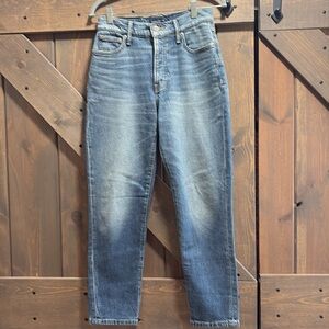 Lucky brand high-rise Drew Mom jeans tapered leg excellent condition 26A